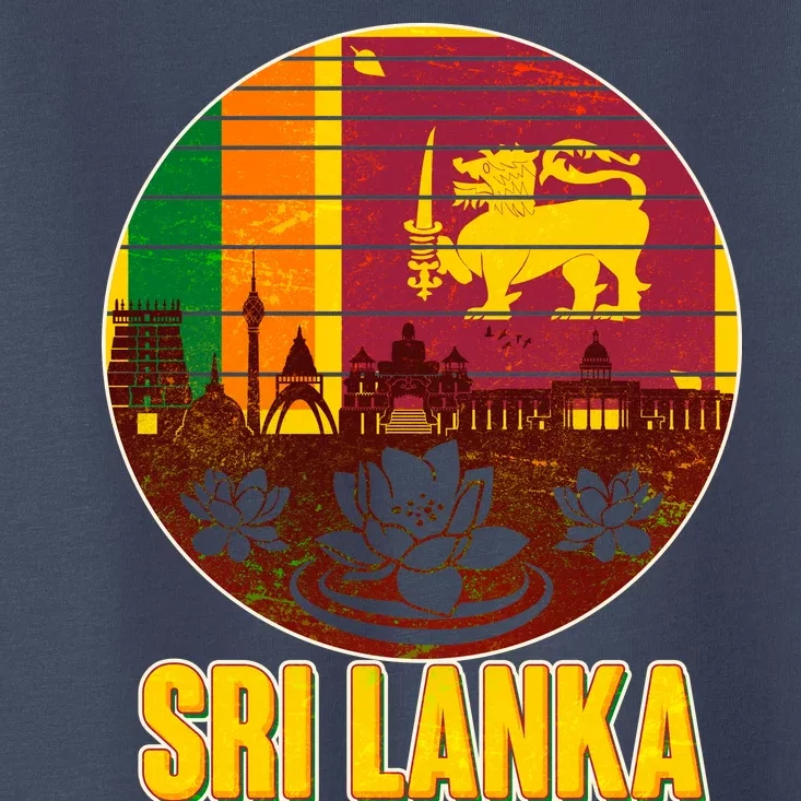 Retro Sri Lanka Emblem Toddler T-Shirt