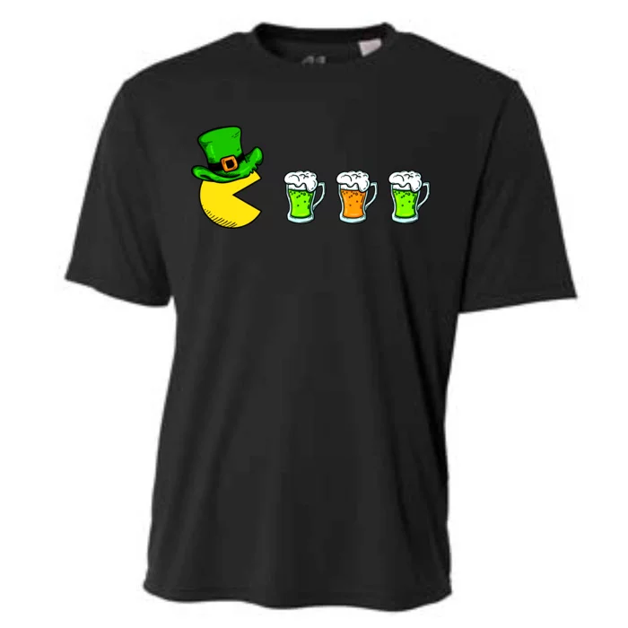 Retro St. Patrick's Day Drinking Game Cooling Performance Crew T-Shirt