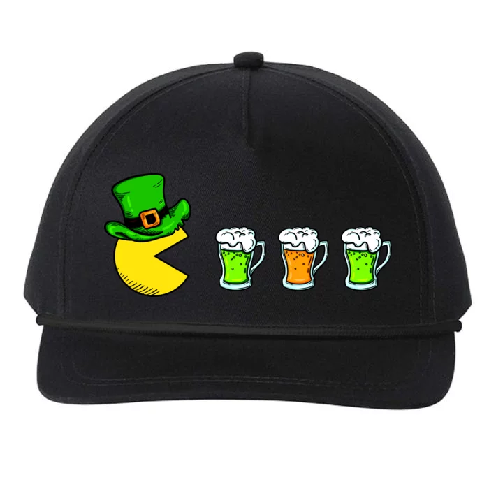 Retro St. Patrick's Day Drinking Game Snapback Five-Panel Rope Hat