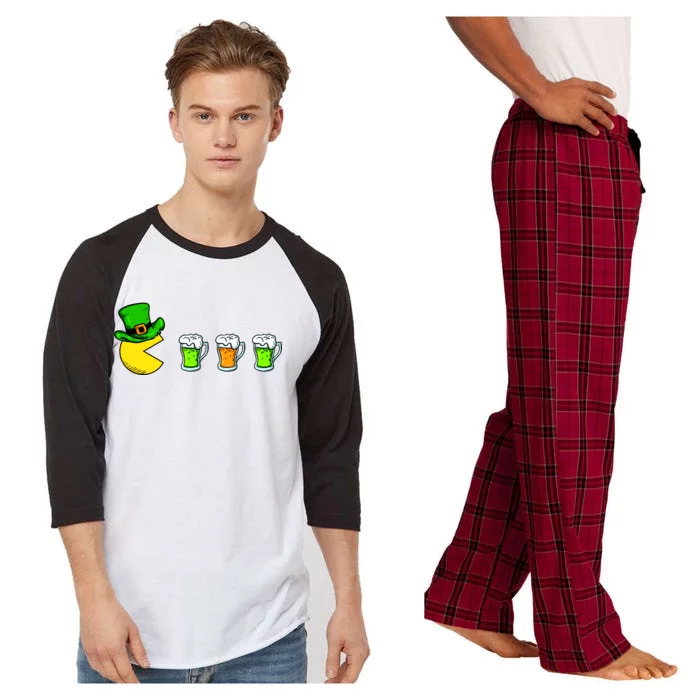 Retro St. Patrick's Day Drinking Game Raglan Sleeve Pajama Set