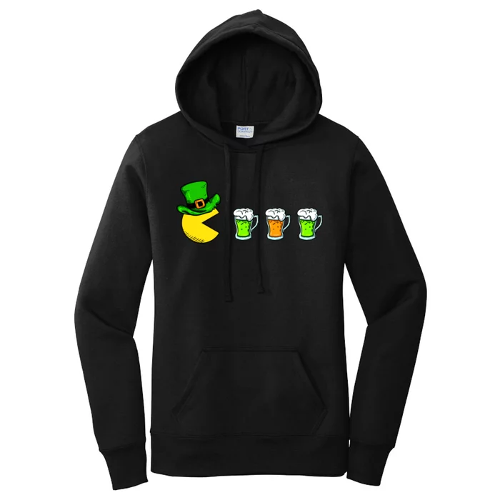 Retro St. Patrick's Day Drinking Game Women's Pullover Hoodie