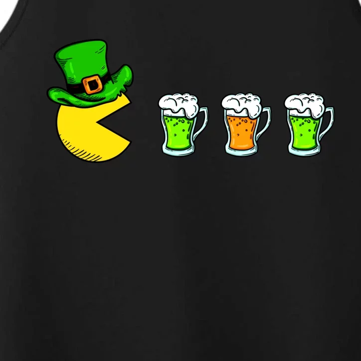 Retro St. Patrick's Day Drinking Game Performance Tank