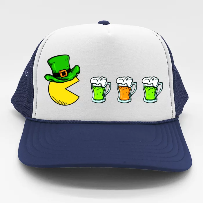 Retro St. Patrick's Day Drinking Game Trucker Hat