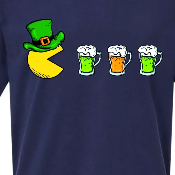 Retro St. Patrick's Day Drinking Game Sueded Cloud Jersey T-Shirt