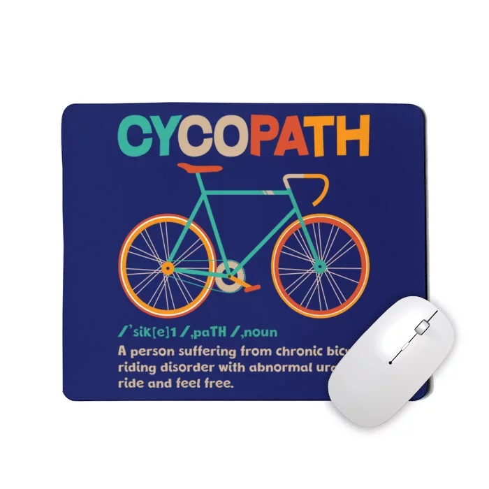 Retro Style Colors Cycopath Definition Mousepad