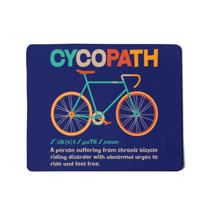 Retro Style Colors Cycopath Definition Mousepad