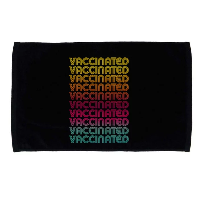 Retro Style Rainbow Vaccinated Microfiber Hand Towel