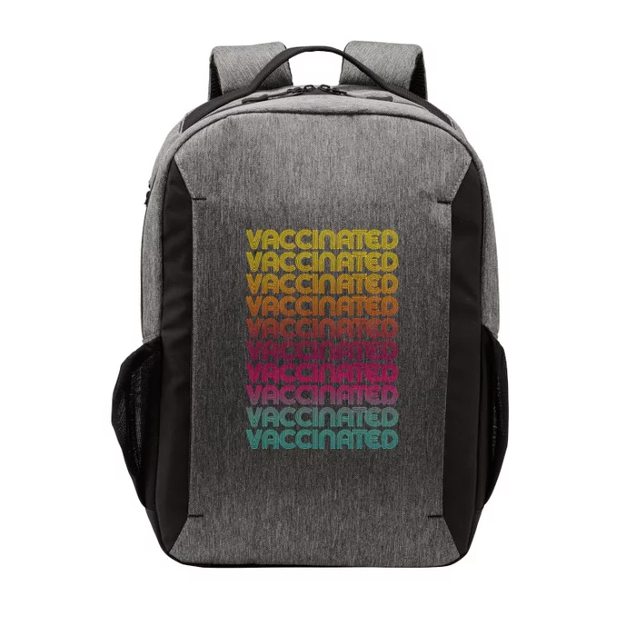 Retro Style Rainbow Vaccinated Vector Backpack