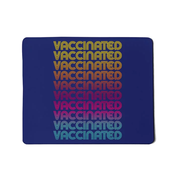 Retro Style Rainbow Vaccinated Mousepad