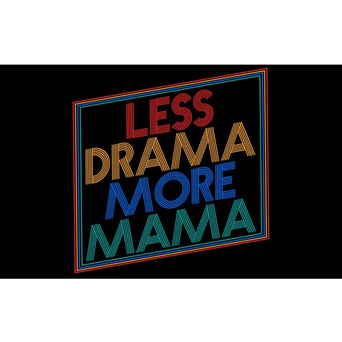 Retro Styled Less Drama More Mama Bumper Sticker