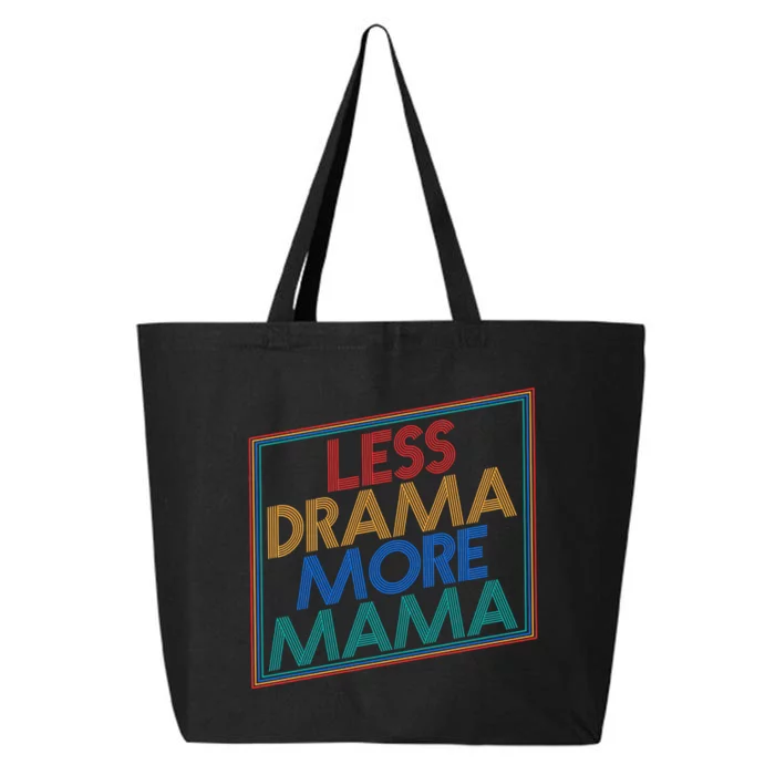 Retro Styled Less Drama More Mama 25L Jumbo Tote