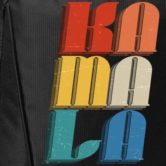 Retro Styled Text Kamala Harris City Backpack