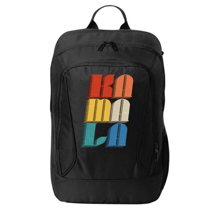 Retro Styled Text Kamala Harris City Backpack