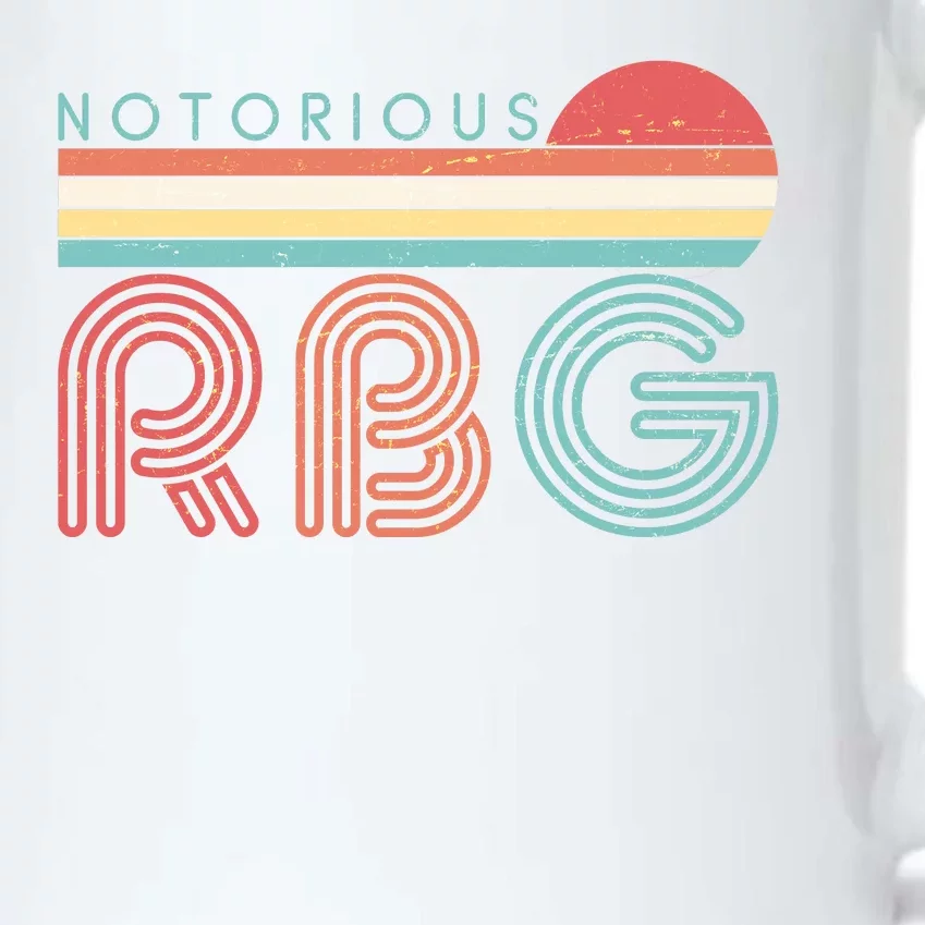 Retro Sun Notorious RBG Ruth Bader Ginsburg Tribute Black Color Changing Mug