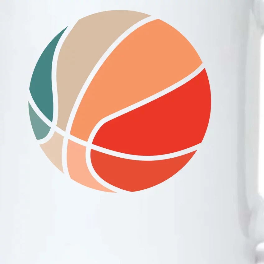 Retro Sunset Basketball Black Color Changing Mug