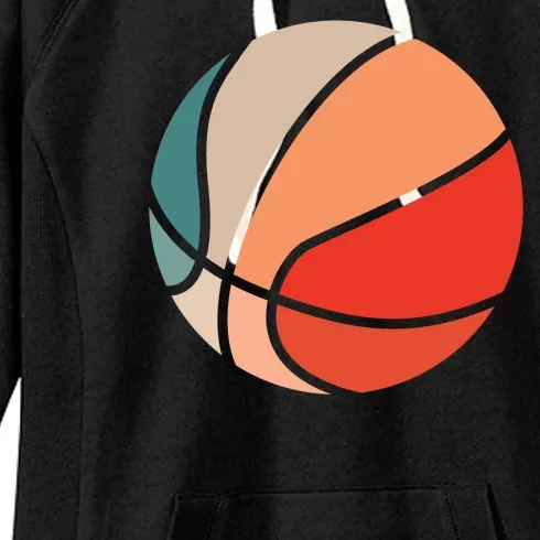 Retro Sunset Basketball Women's Fleece Hoodie