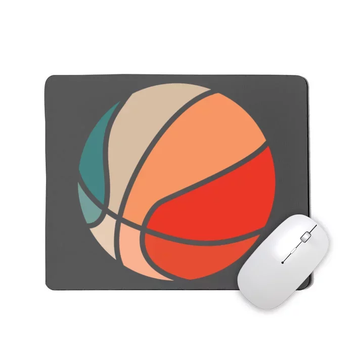 Retro Sunset Basketball Mousepad