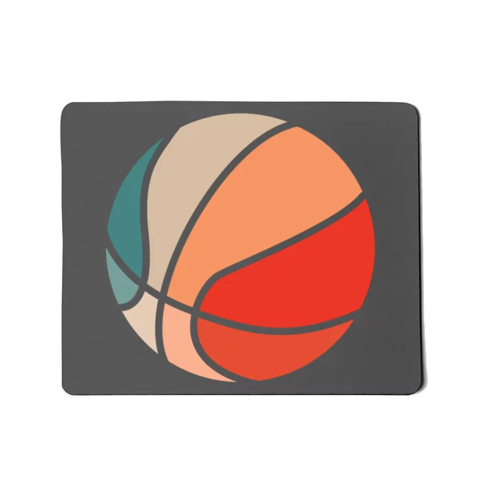 Retro Sunset Basketball Mousepad