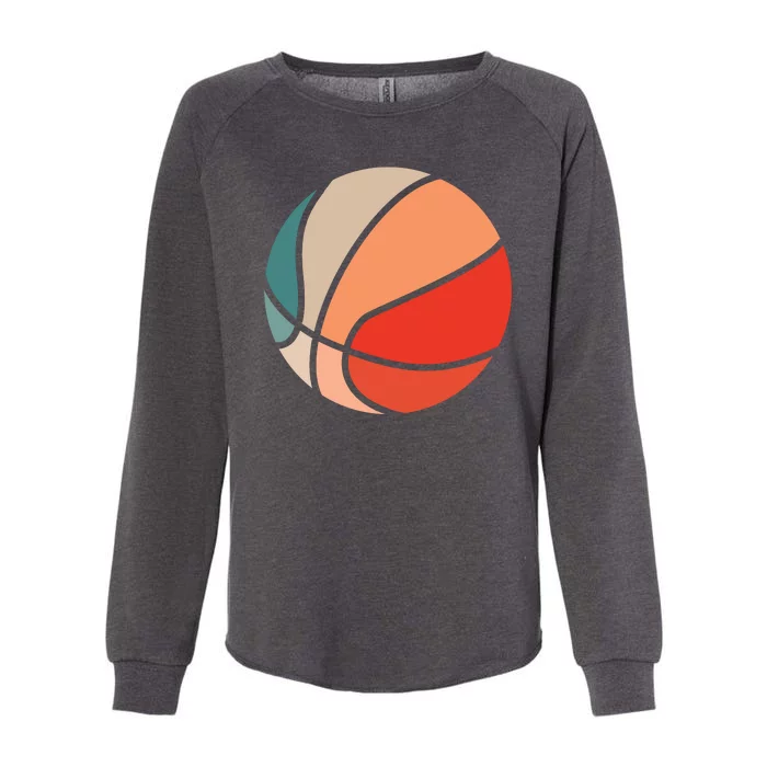 Retro Sunset Basketball Womens California Wash Sweatshirt