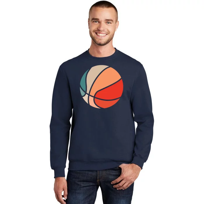 Retro Sunset Basketball Sweatshirt