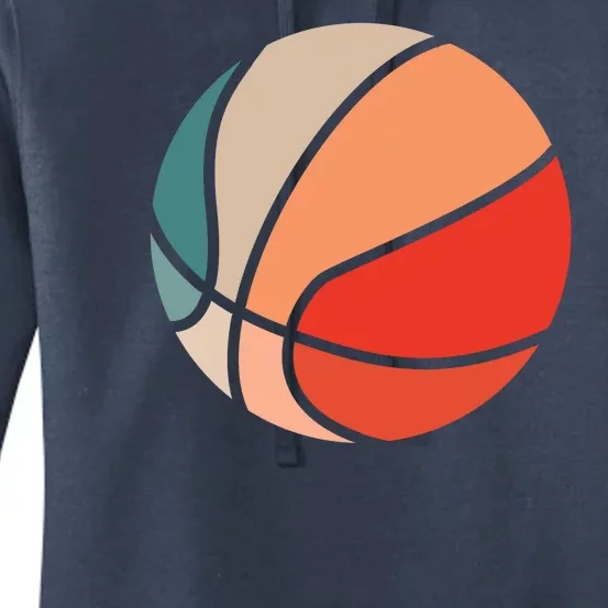 Retro Sunset Basketball Women's Pullover Hoodie