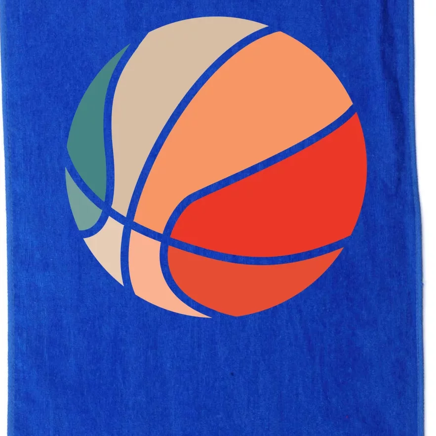 Retro Sunset Basketball Platinum Collection Golf Towel