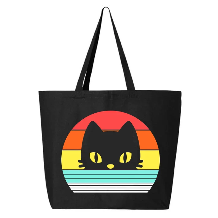 Retro Sunset Cat 25L Jumbo Tote