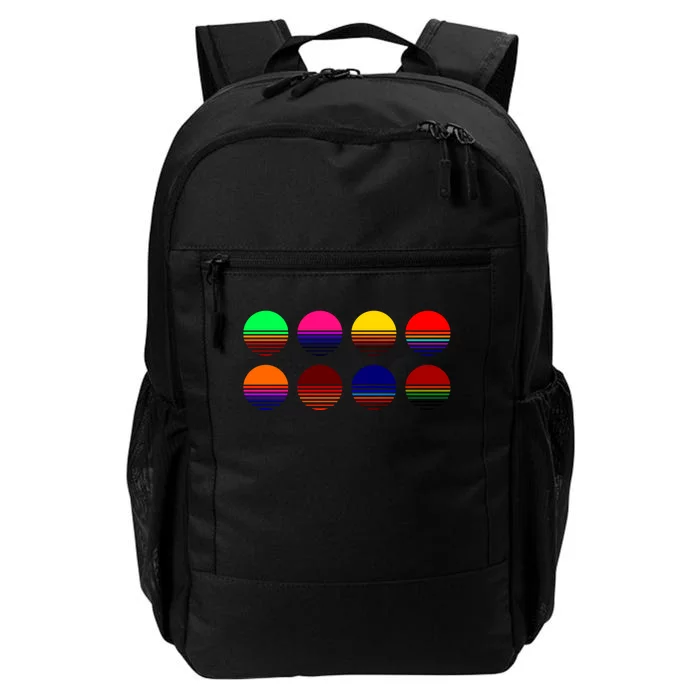 Retro Sunsets Daily Commute Backpack