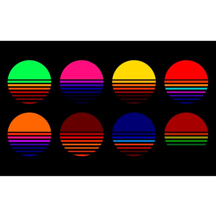 Retro Sunsets Bumper Sticker