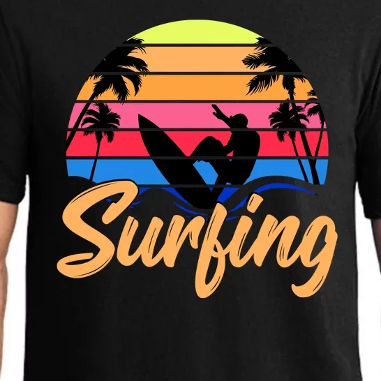 Retro Surfing Logo Pajama Set