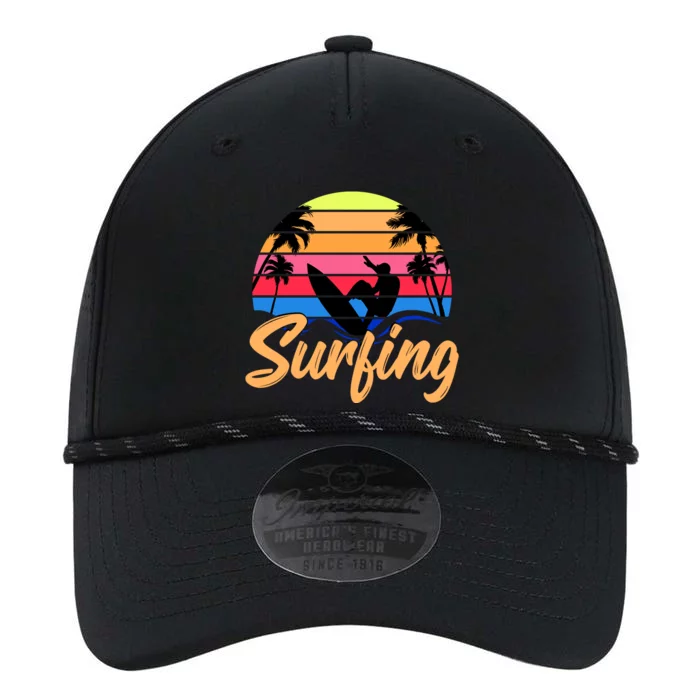 Retro Surfing Logo Performance The Dyno Cap