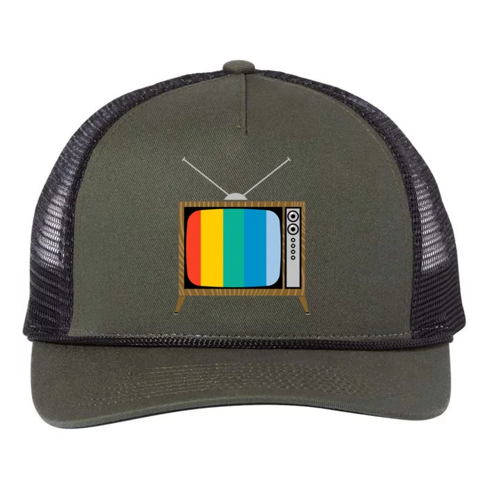 Retro T.V. Color Screen Retro Rope Trucker Hat Cap