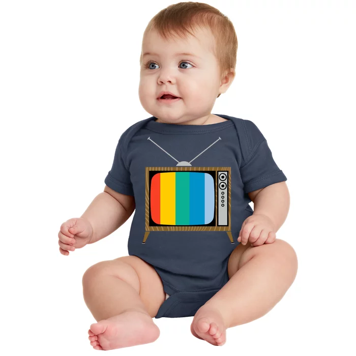 Retro T.V. Color Screen Baby Bodysuit