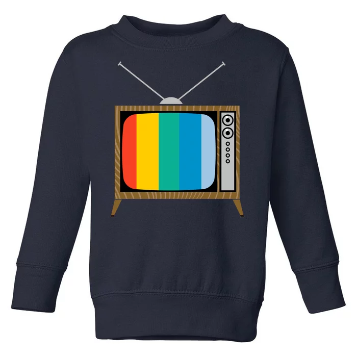 Retro T.V. Color Screen Toddler Sweatshirt