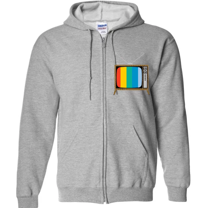 Retro T.V. Color Screen Full Zip Hoodie