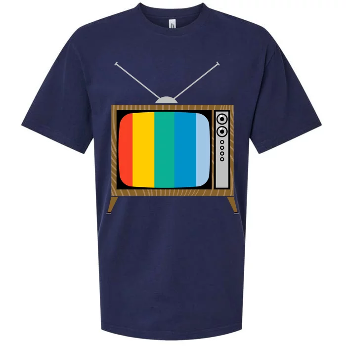 Retro T.V. Color Screen Sueded Cloud Jersey T-Shirt