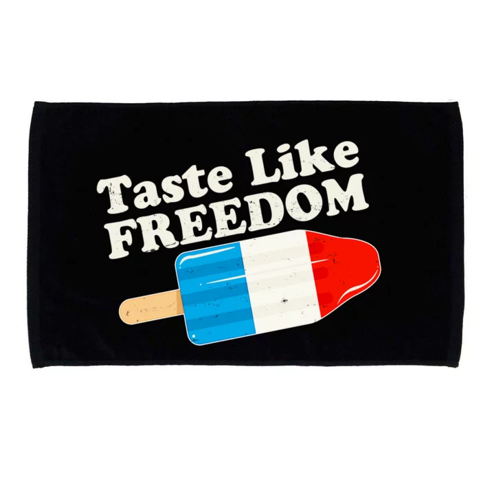 Retro Taste Like Freedom USA American Popsicle Microfiber Hand Towel