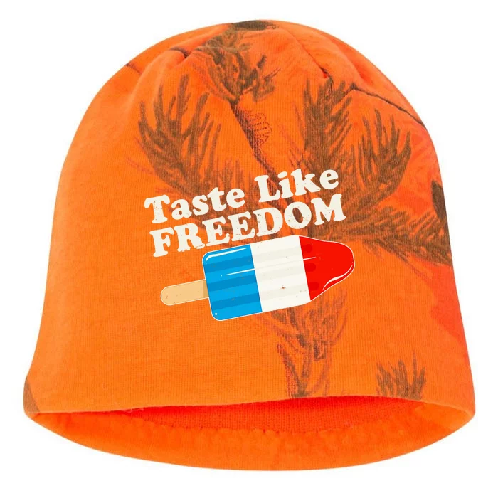 Retro Taste Like Freedom USA American Popsicle Kati - Camo Knit Beanie