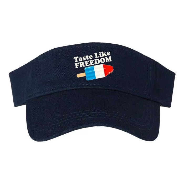 Retro Taste Like Freedom USA American Popsicle Valucap Bio-Washed Visor