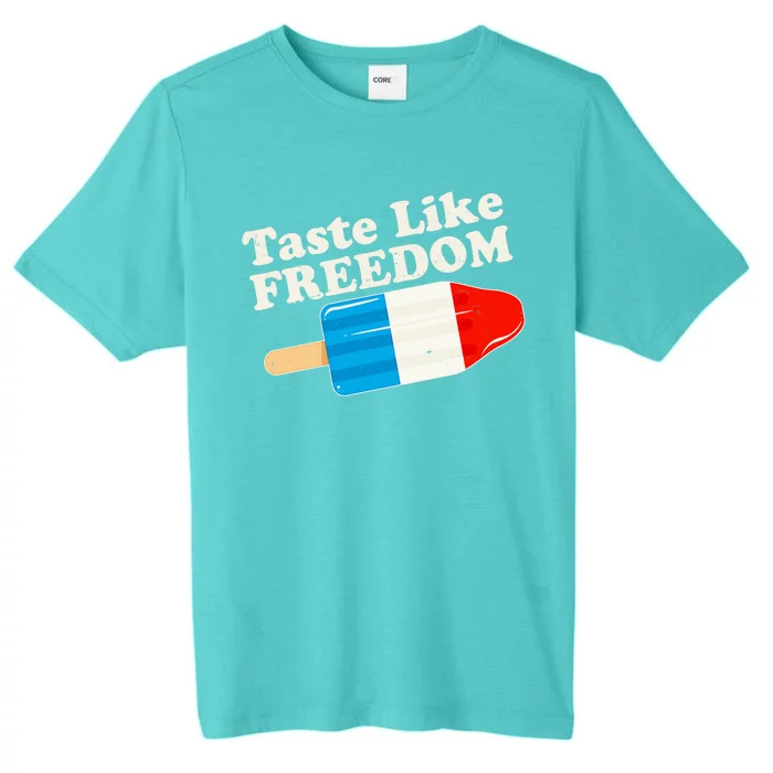 Retro Taste Like Freedom USA American Popsicle ChromaSoft Performance T-Shirt