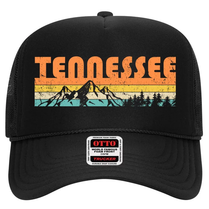 Retro Tennessee Wilderness High Crown Mesh Trucker Hat