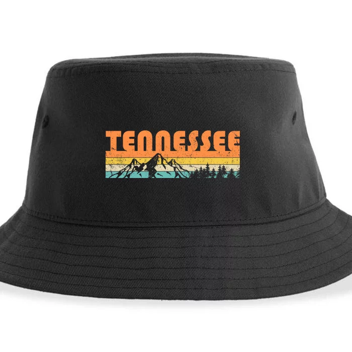 Retro Tennessee Wilderness Sustainable Bucket Hat