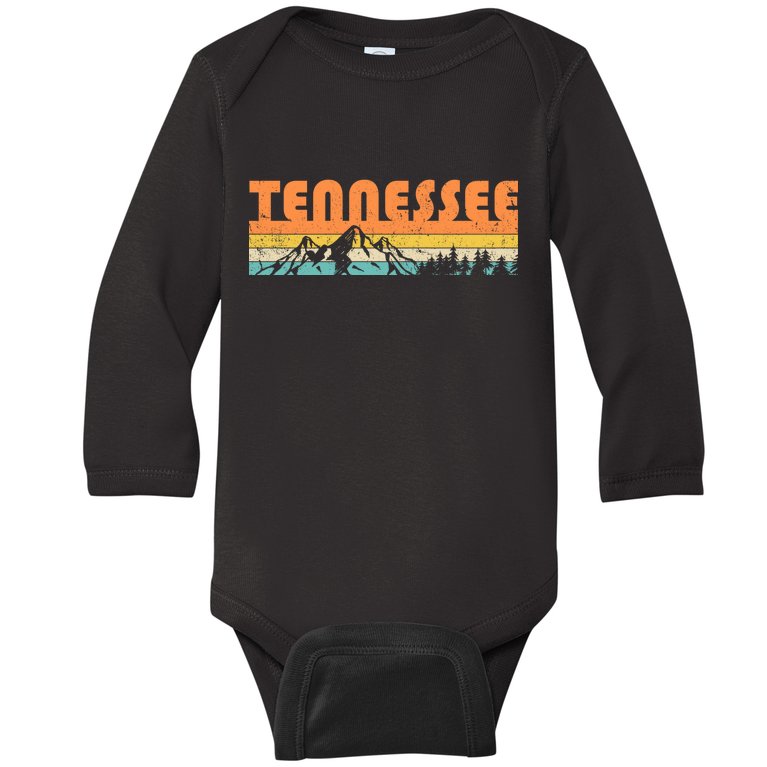 Retro Tennessee Wilderness Baby Long Sleeve Bodysuit