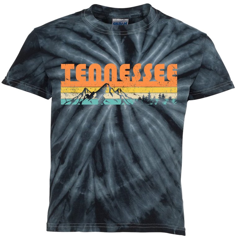 Retro Tennessee Wilderness Kids Tie-Dye T-Shirt