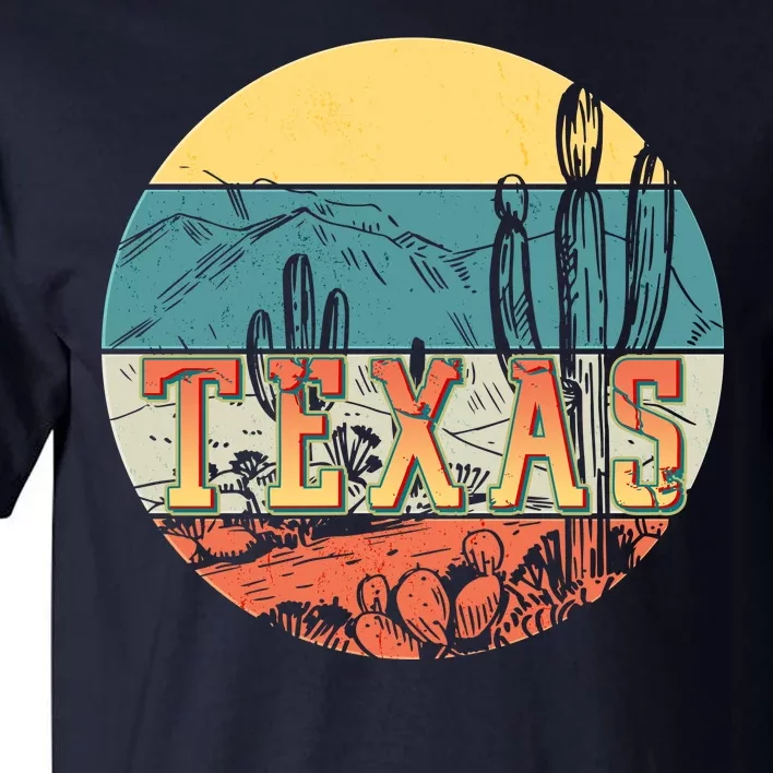 Retro Texas Desert Emblem Tall T-Shirt