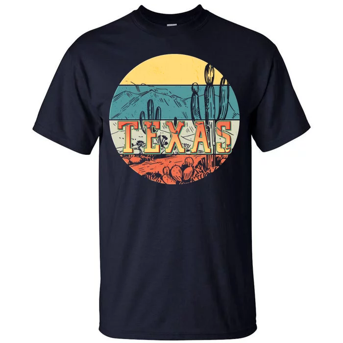 Retro Texas Desert Emblem Tall T-Shirt