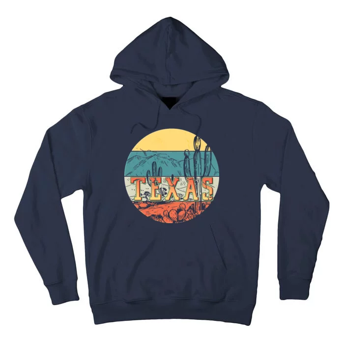 Retro Texas Desert Emblem Tall Hoodie