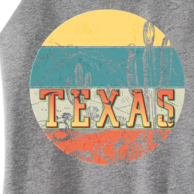 Retro Texas Desert Emblem Women’s Perfect Tri Rocker Tank