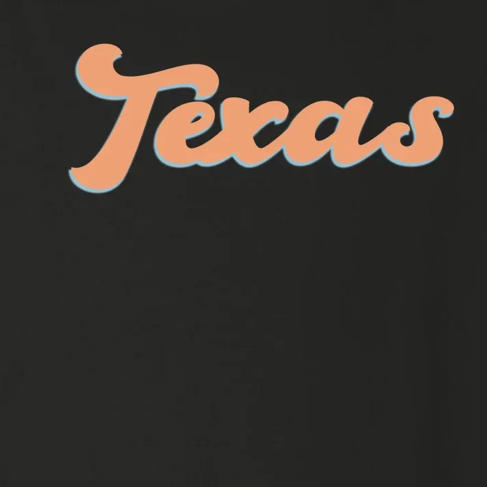 Retro Texas Logo Toddler Long Sleeve Shirt