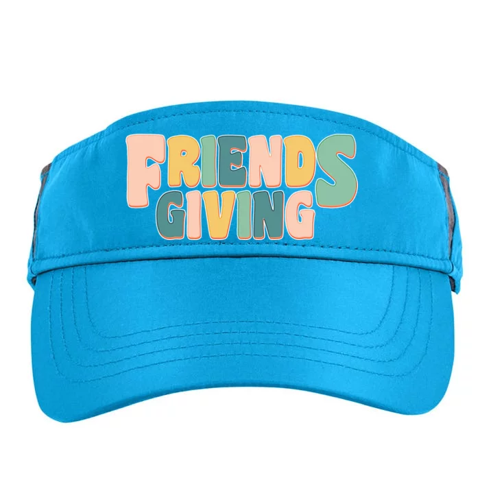 Retro Thanksgiving Friendsgiving Adult Drive Performance Visor